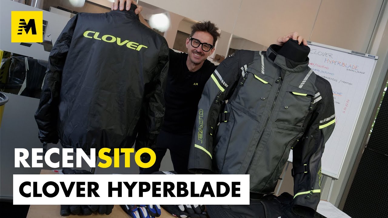 Clover Hyperblade. Giacca da moto due strati waterproof [English sub.]