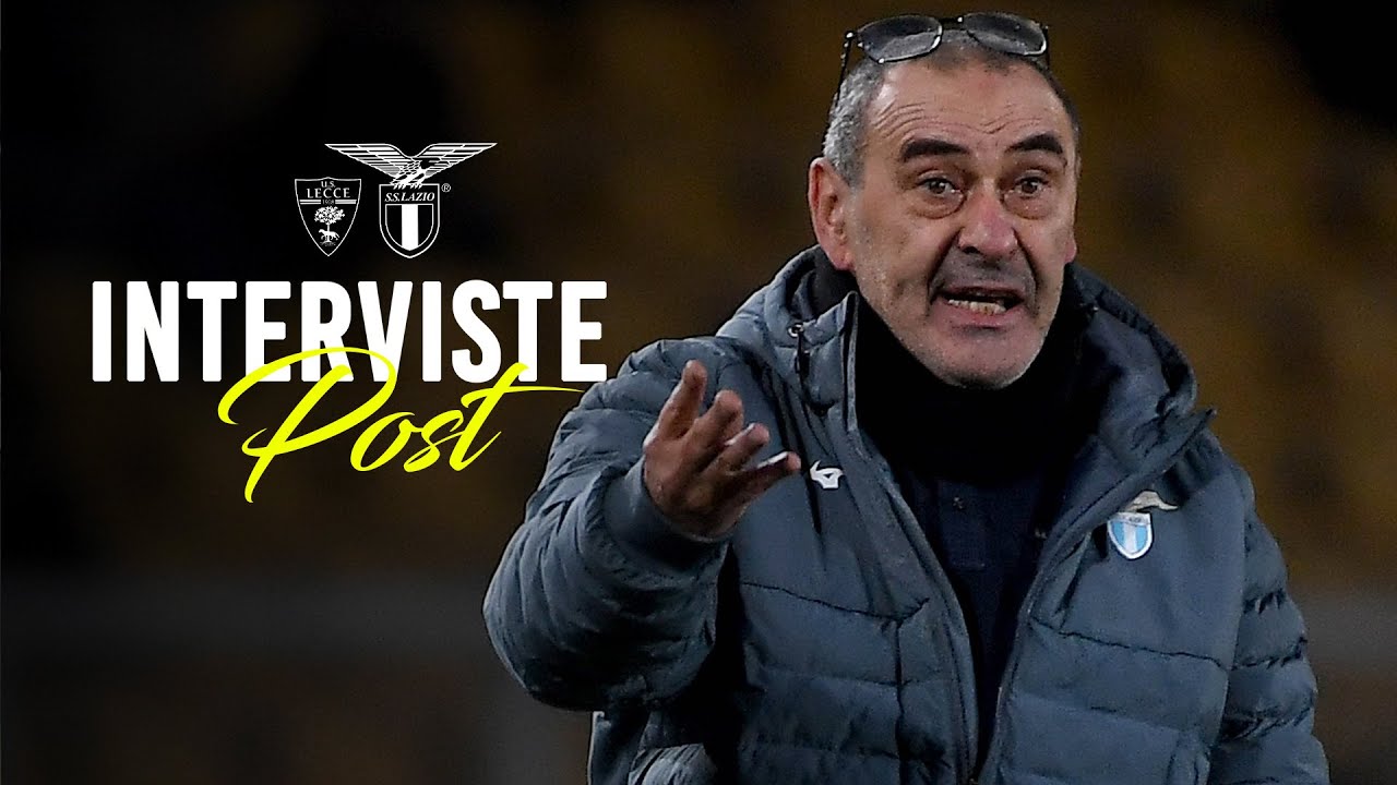 🗣️ LE INTERVISTE A MISTER SARRI, MARUSIC E ISAKSEN | LECCE-LAZIO 0-0