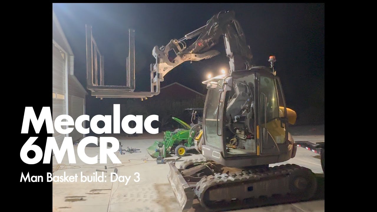 Сборка баскетбольного кольца Mecalac 6MCR Man: День 3