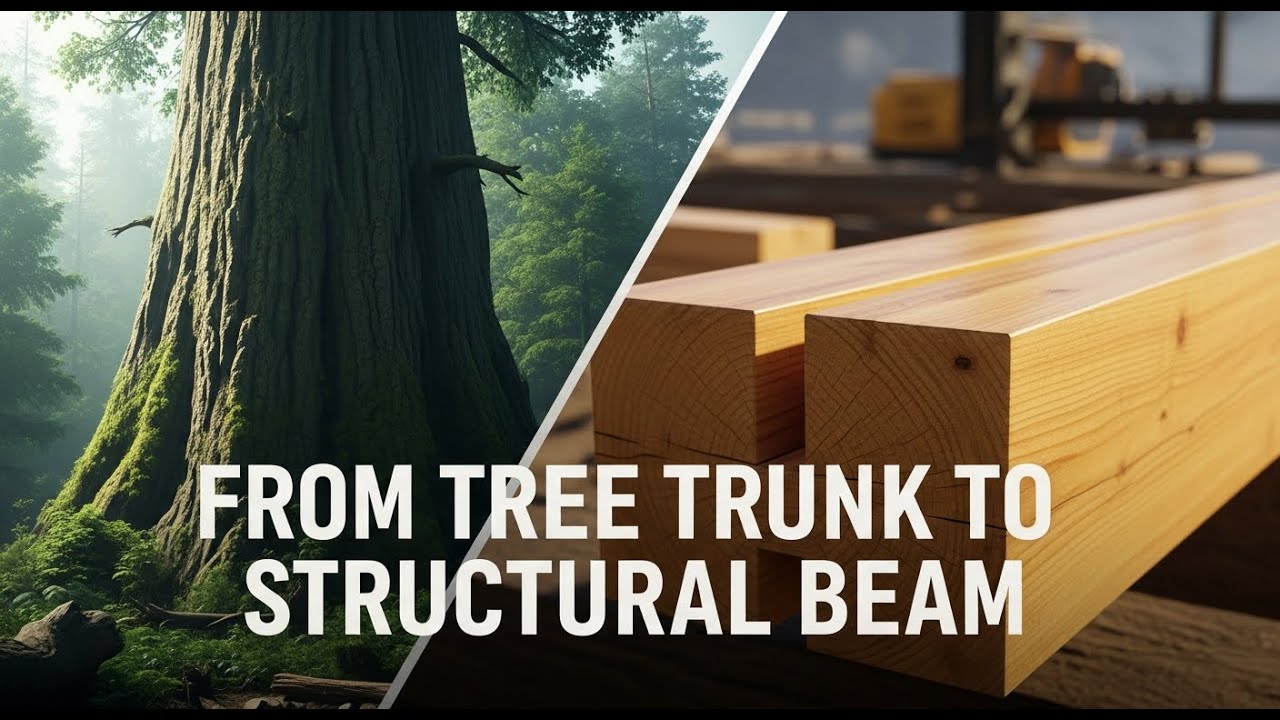 Witness the Ultimate Transformation: From Tree Trunk to Structural Beam: The Full Process Uncovered!