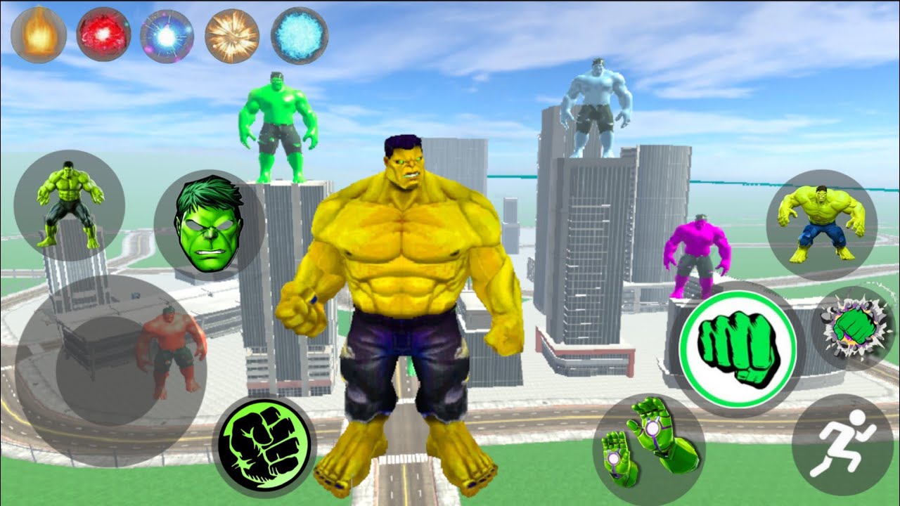 Green giant hulk new mod update in Indian bike driving 3D | Franklin hulk vs colourful giant hulk 