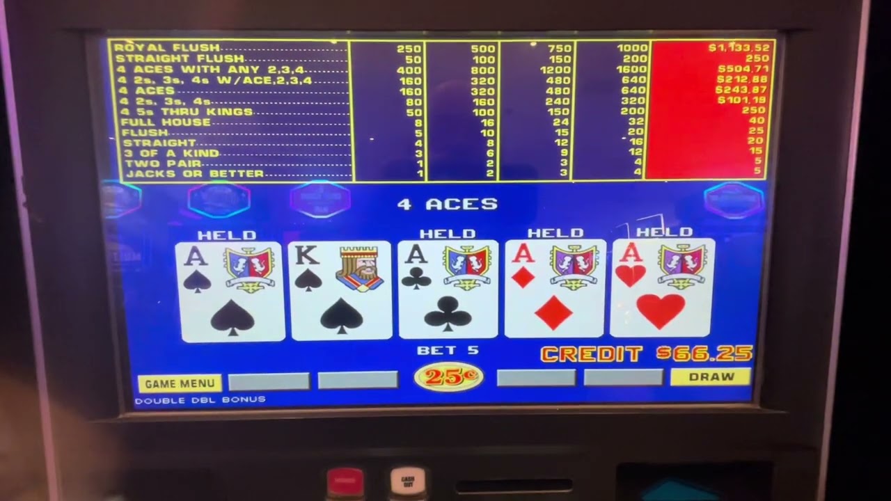 Dealt 4 Aces But Will I Get The Kicker? #casino #videopoker #kickerproblems #HardRock