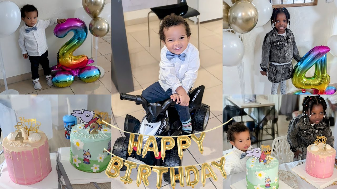 VLOG/ ANNIVERSAIRE D'EWANN ET KELLIA EN TOUTE SIMPLICITÉ AVEC LA FAMILLE 🎁🎉🎂