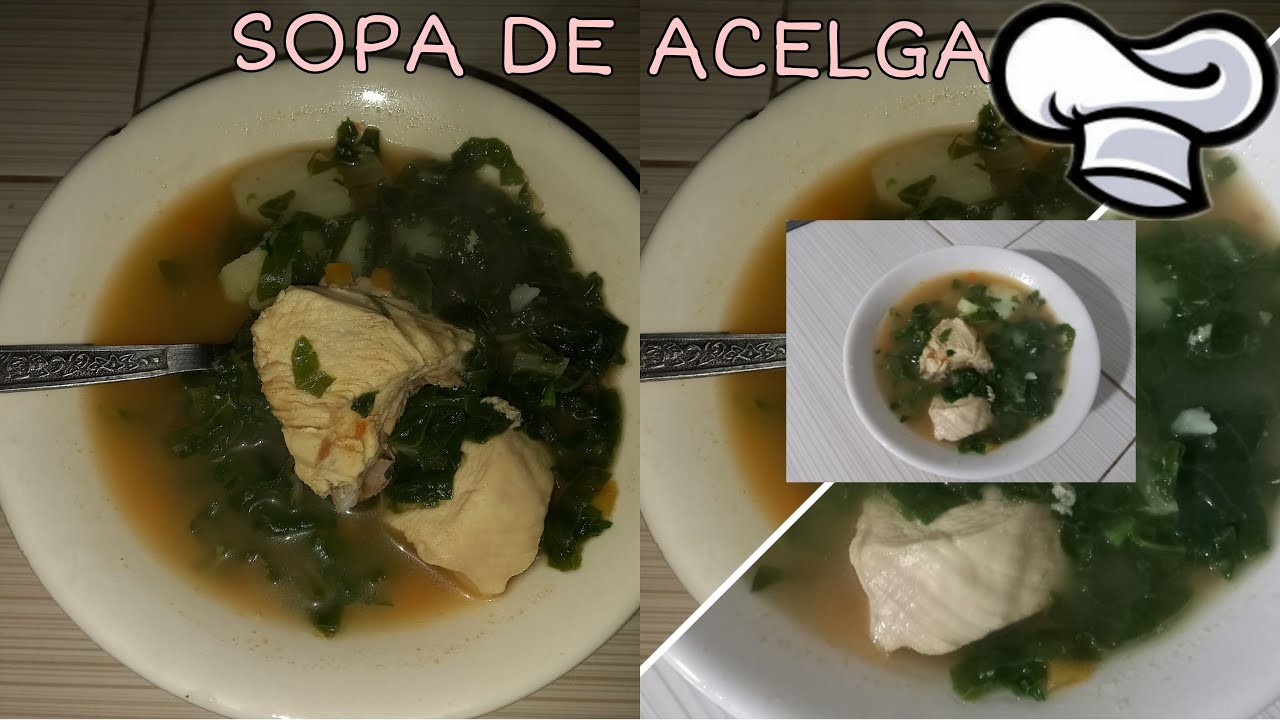 Sopa de acelga con pollo (ECUADOR)