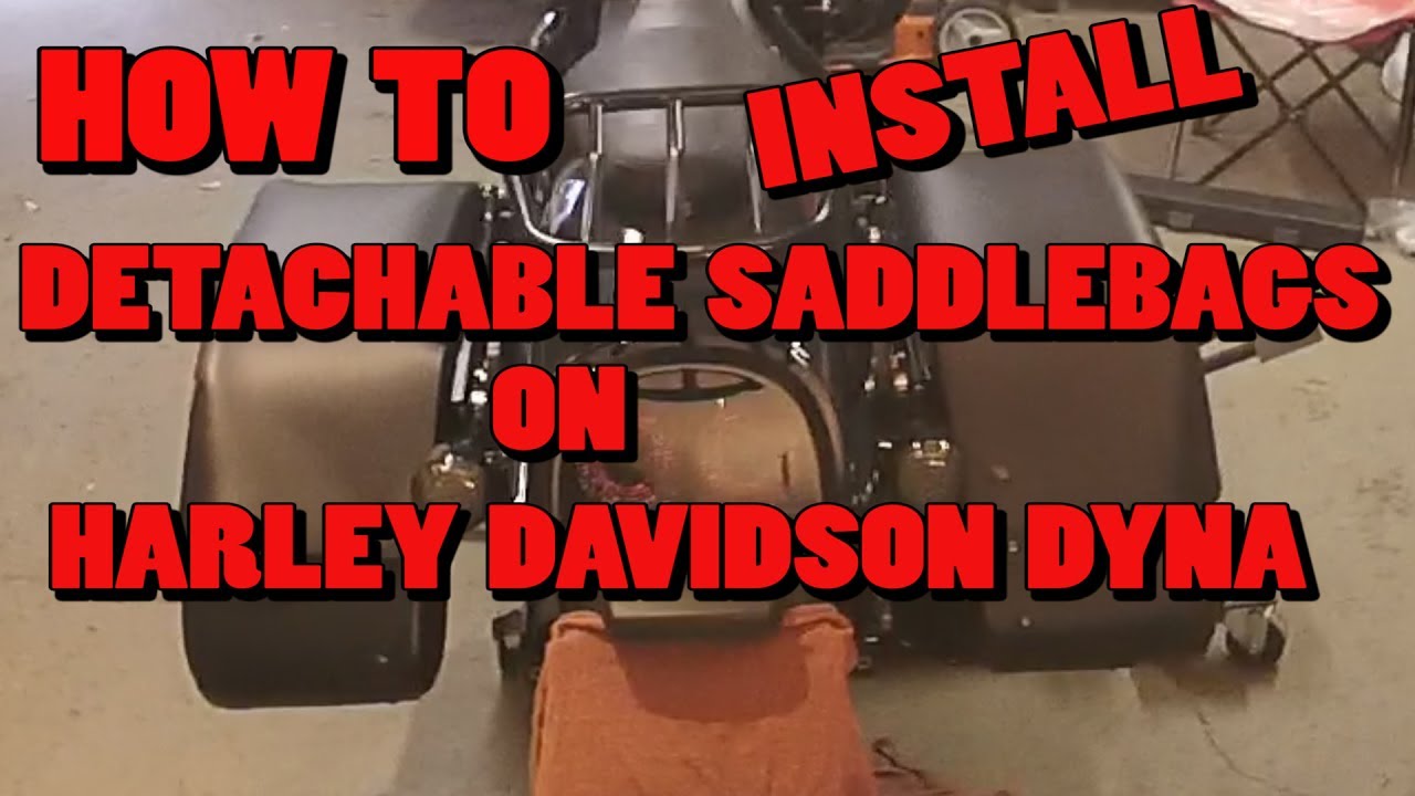 How To: Install Detachable Saddlebags On Harley Davidson Dyna (FXDF In Video)