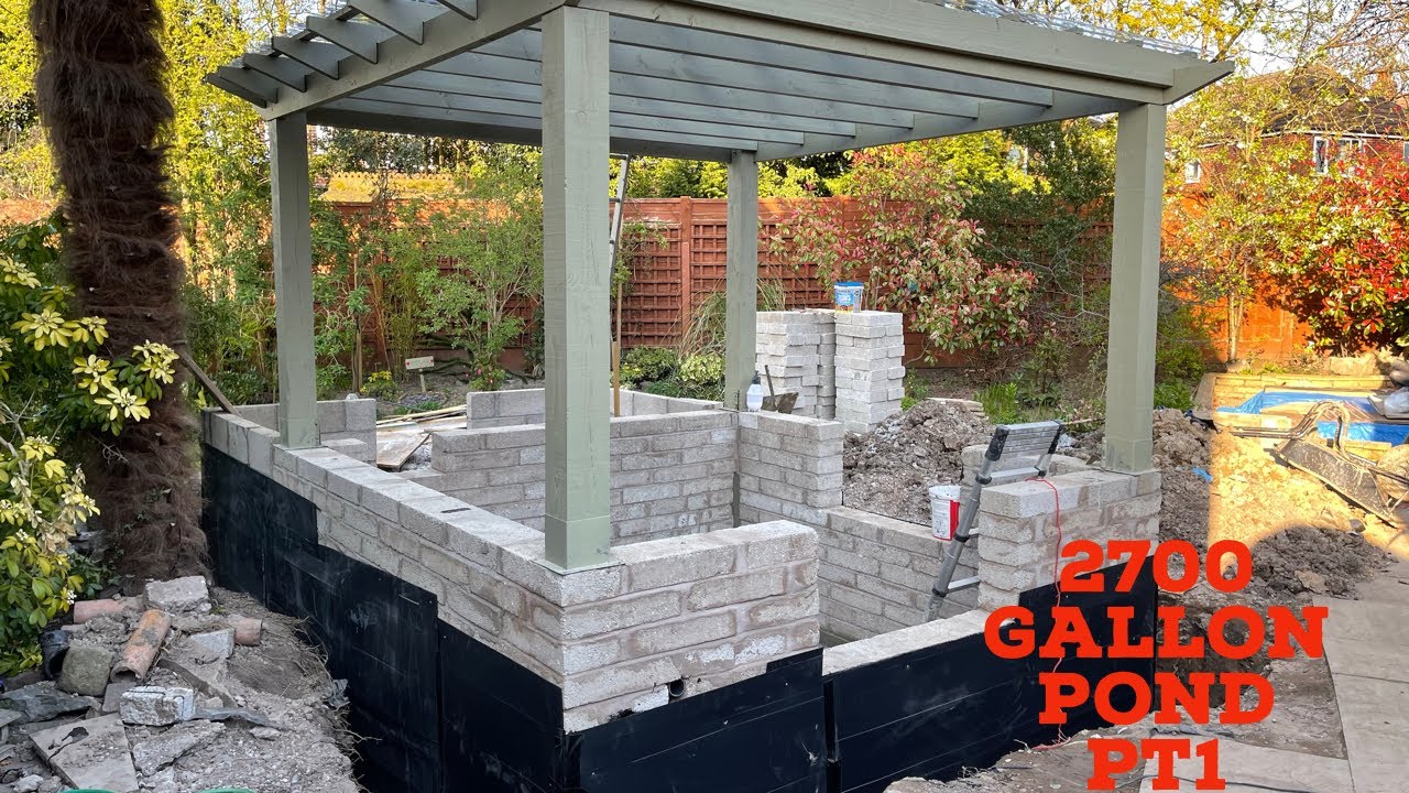 2700 Gallon Koi Pond Build - Watch if building a pond!
