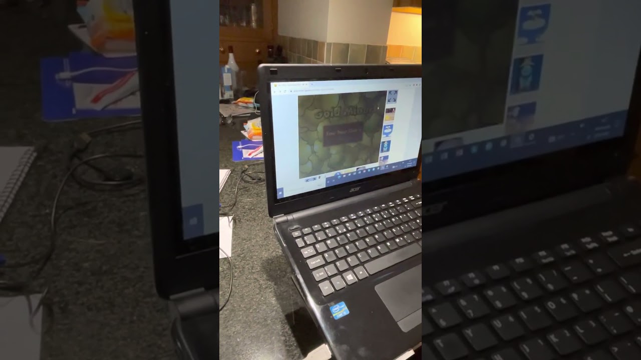 Chin switching One Switch Gaming Laptop Gold Miner