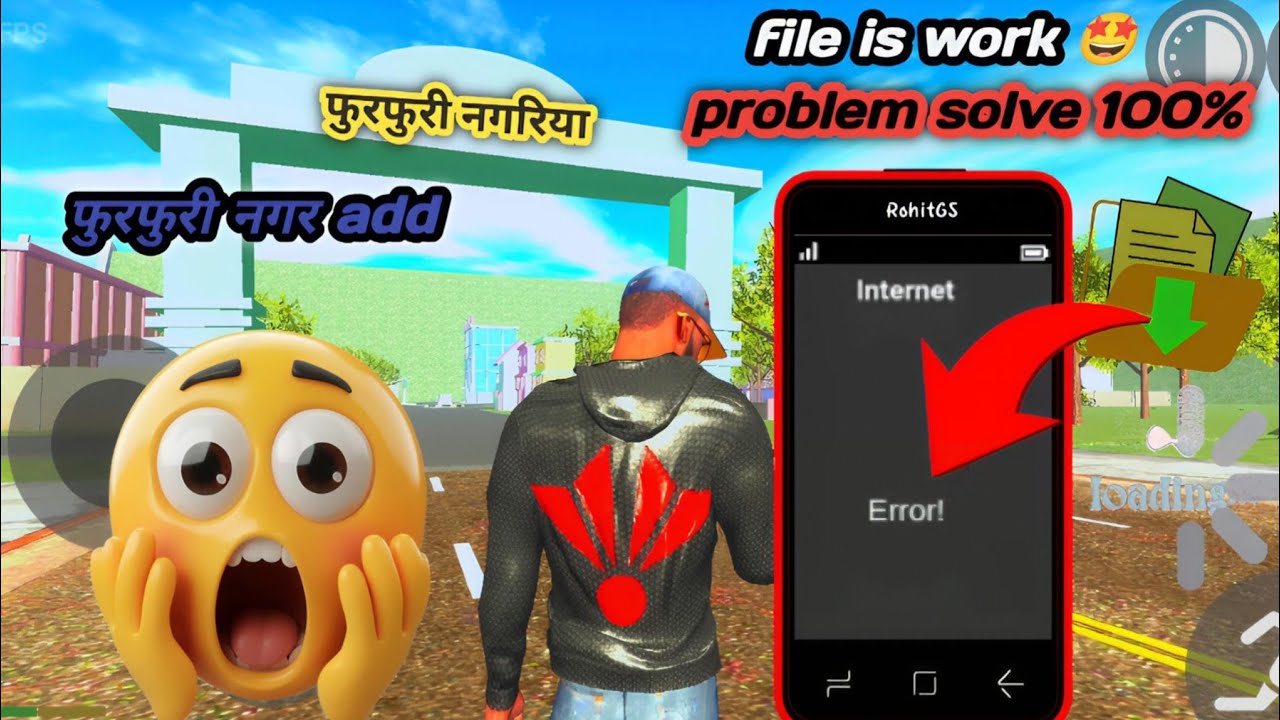 Furfuri Nagar Add Kaise Kare? 😱 Internet Error Fix 100% | Indian Bike Driving 3D New Update