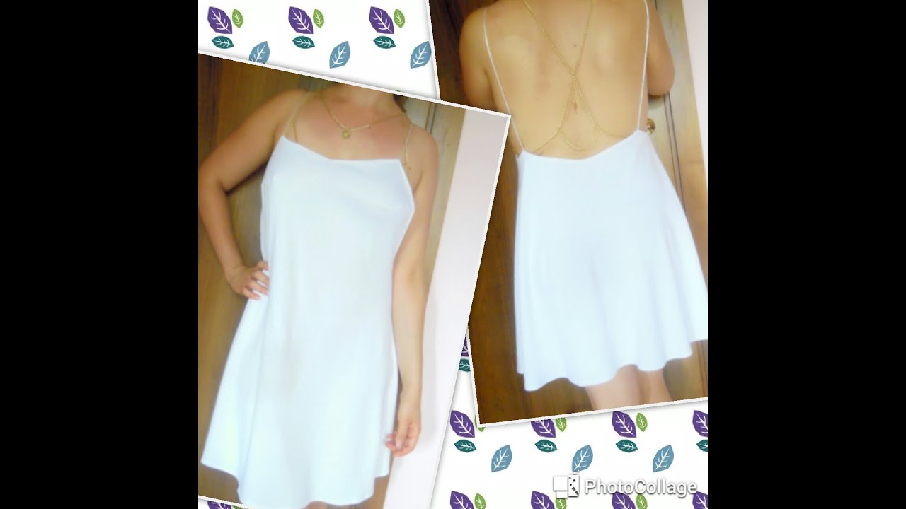 | HOW TO | Vestito estivo scollato dietro + body chain (facile e veloce)
