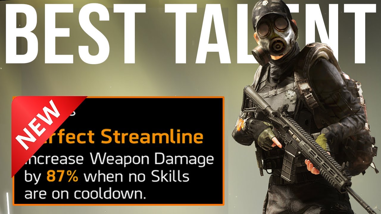 NEW BEST Gun Talent is INSANE! Streamline [The Division 2 PTS)