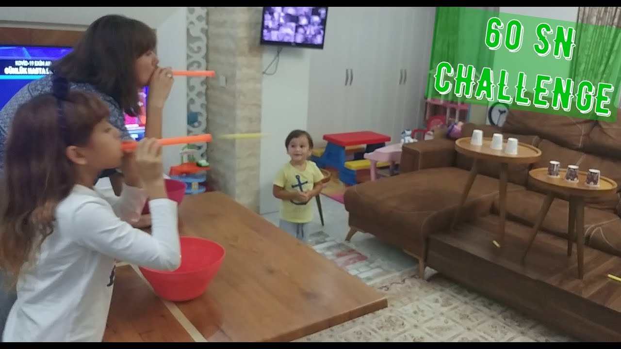60 sn Challenge   Elif ile Eğlenceli Video #EvdeKal #SendeOyna #SendeYap