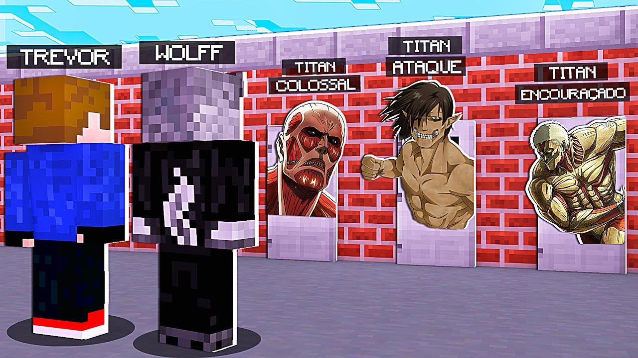 NÃO ESCOLHA A PORTA ERRADA DE ATTACK ON TITAN NO MINECRAFT POCKET EDITION!!