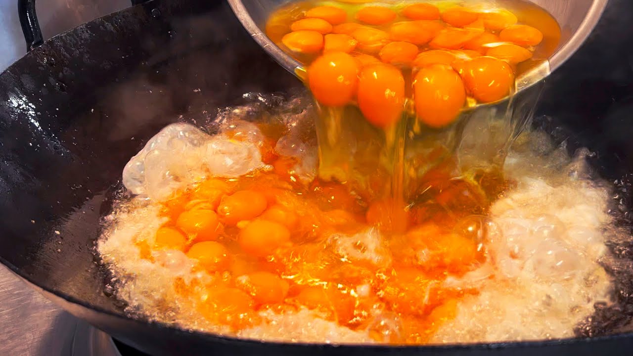 ネギとタマゴ。  green onion and fried egg