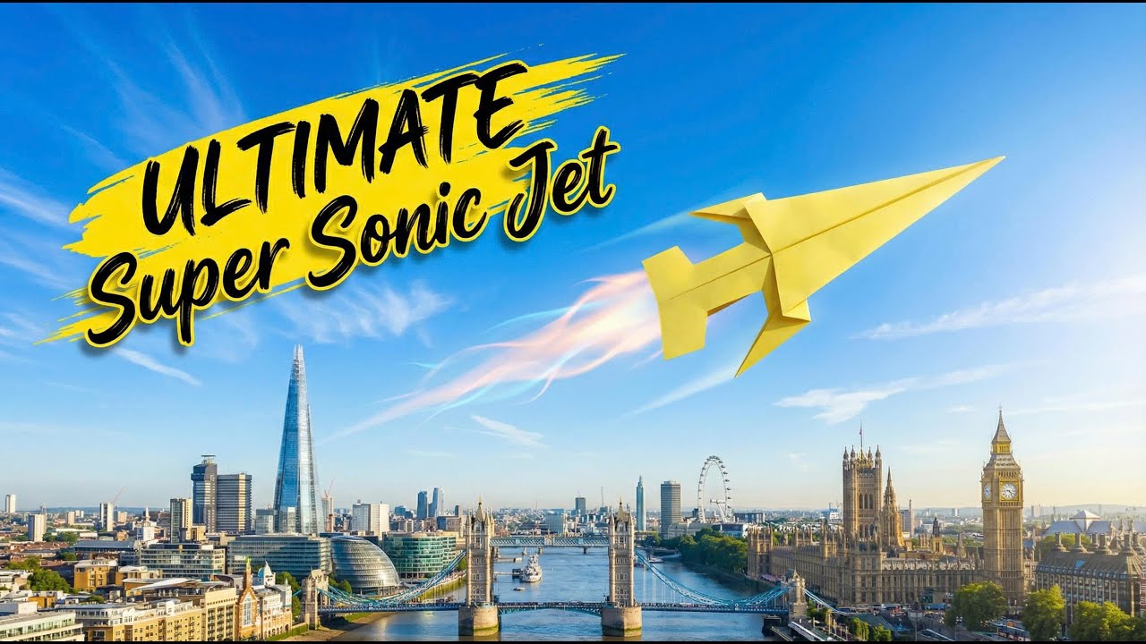 Secret to the FARTHEST Flying Paper Plane | ULTIMATE Super Sonic Jet