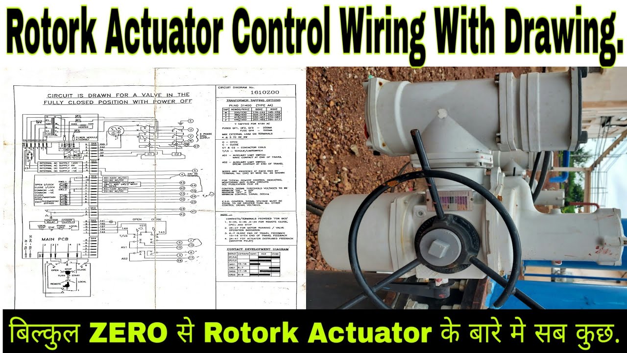 Rotork Actuator Control wiring with Drawing | Rotork Actuator Wiring Diagram | Limit & Torque Switch