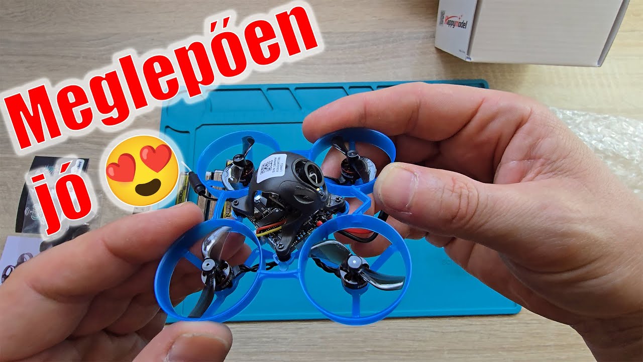 FPV Drón unboxing, beállítás és TESZT REPÜLÉS