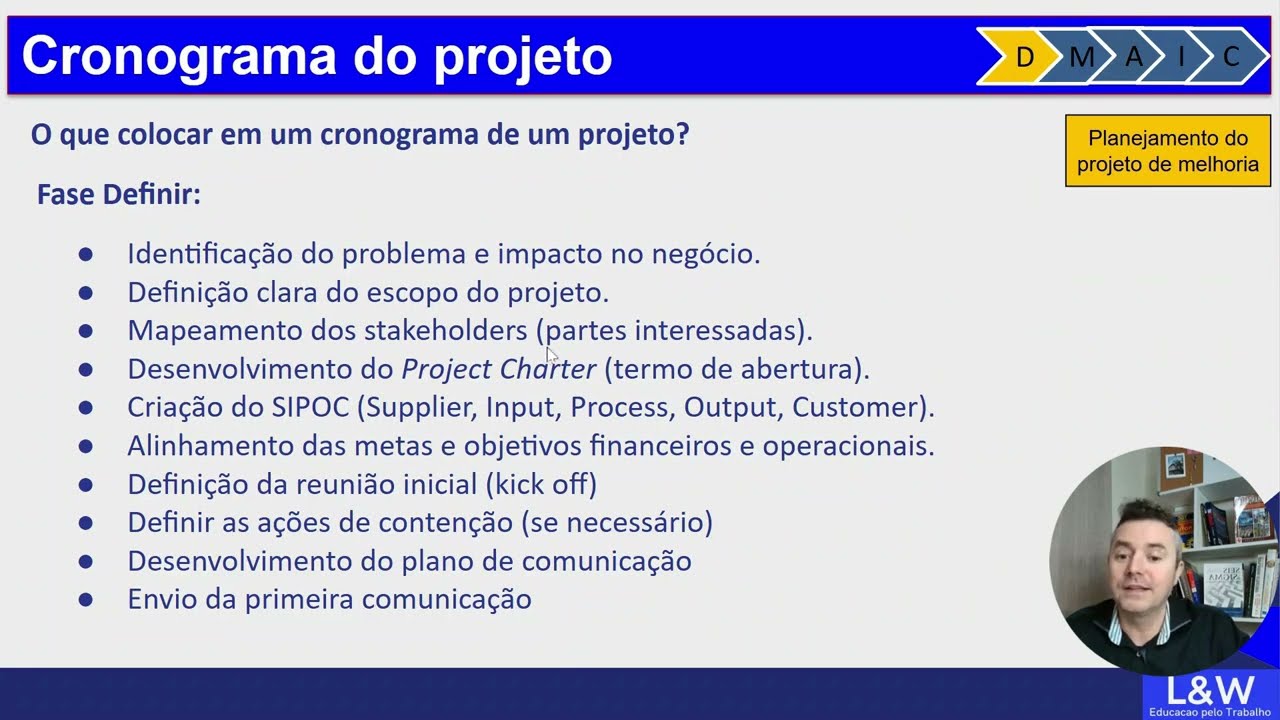 Como definir um Cronograma de um Projeto de Melhoria?