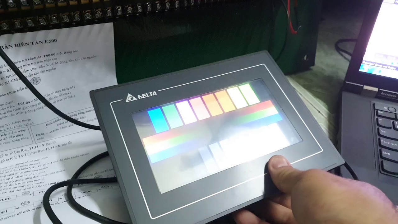 Cách kết nối plc với màn hình cảm ứng HMI delta 7 inh cơ bản
