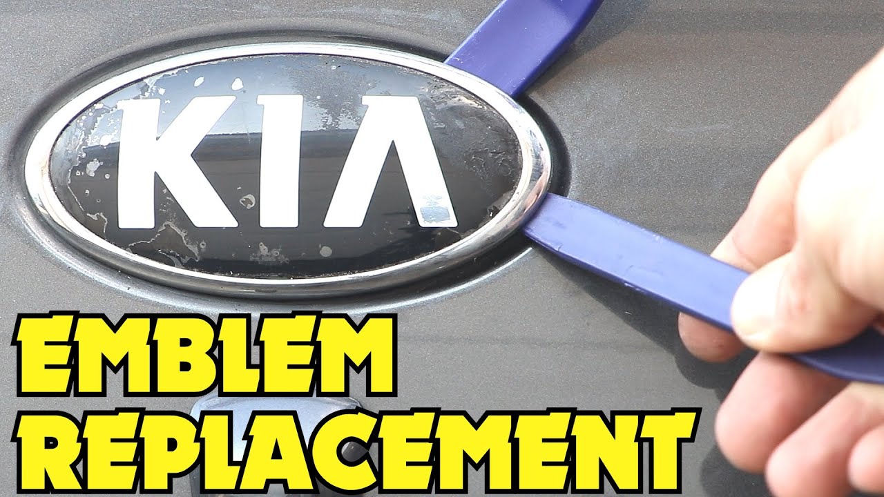 Kia Rio Emblem Replacement - How To Install Kia K Logo Trunk Emblem