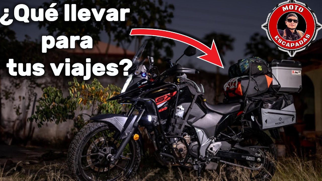 ¿Qué equipamiento llevar para viajar en moto por el mundo? 🏍️