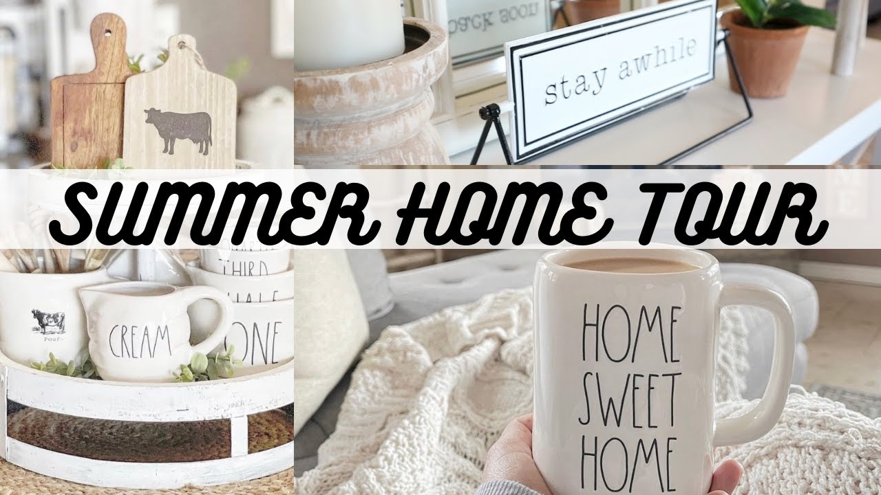 SUMMER HOME TOUR| 2021 SUMMER DECOR| FARMHOUSE DECOR