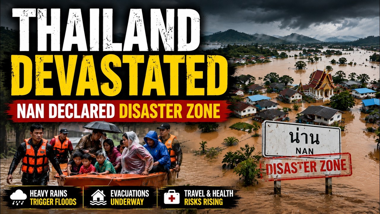 Thailand Floods Emergency: Nan Declared Disaster Zone | Residents Devastated | Drone Footage