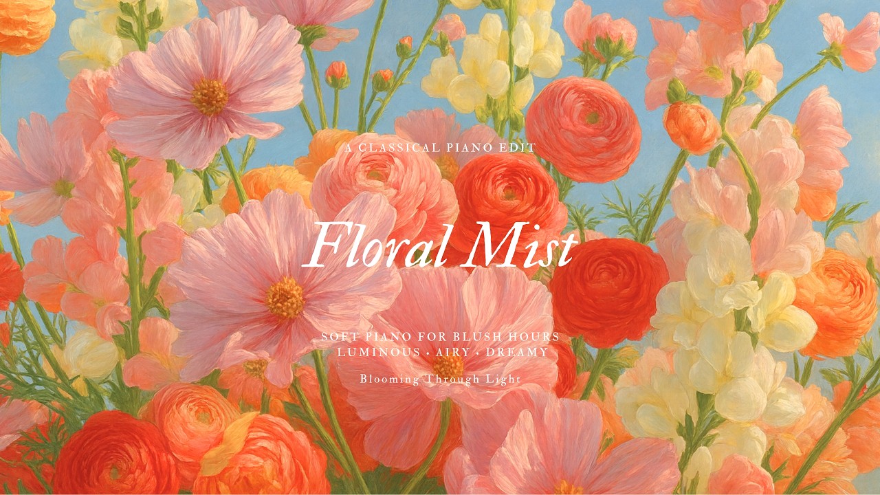 gentle piano melodies🌻🌸 dreamy music for work & relaxation