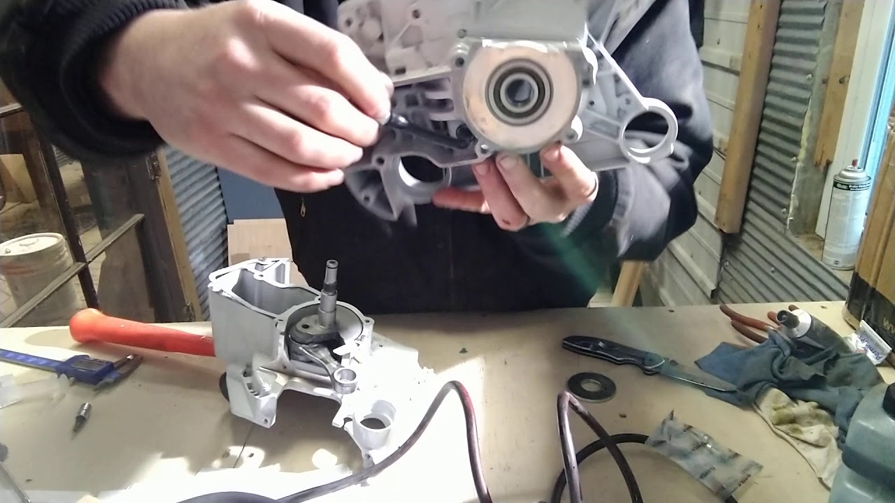 Farmertec Stihl Clone MS660 heatgun crank install