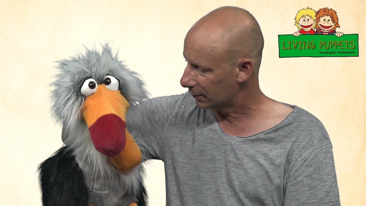 Puppenspiel mit Geier Django - Living Puppets Handpuppen mit  Bauchredner  Benjamin Tomkins
