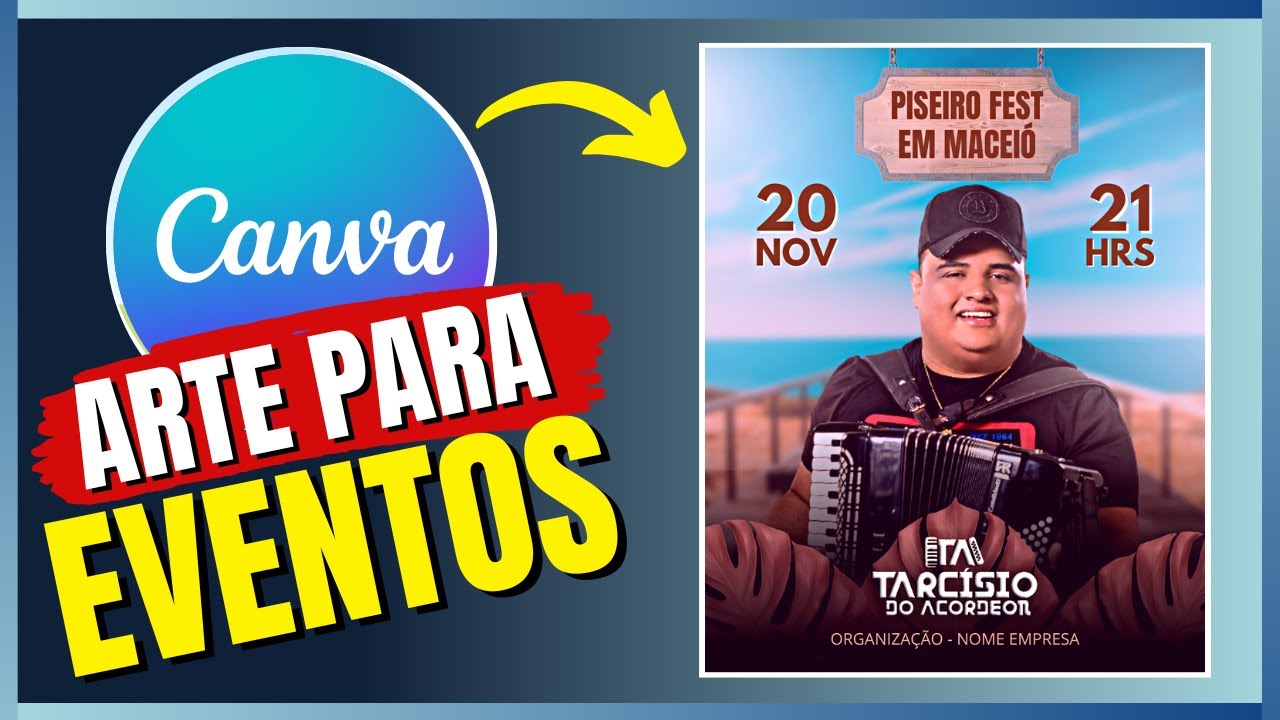AULA GRÁTIS DE COMO CRIAR UM FLYER PARA EVENTO NO CANVa