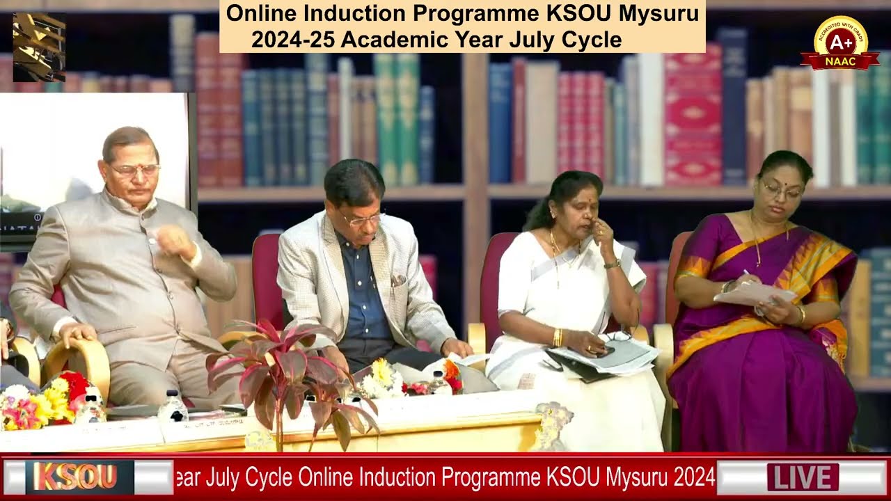 Online Induction Programme KSOU Mysuru 2024-25 Academic Year July Cycle