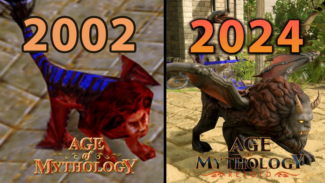 22 YEARS LATER... Age of Mythology Retold Greek UNITS GRAPHICS COMPARISON- AOM Retold vs Original