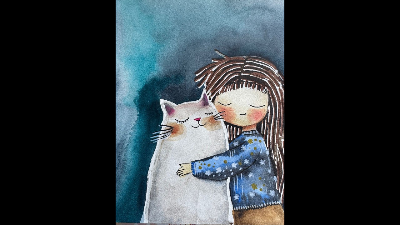 Cat and girl