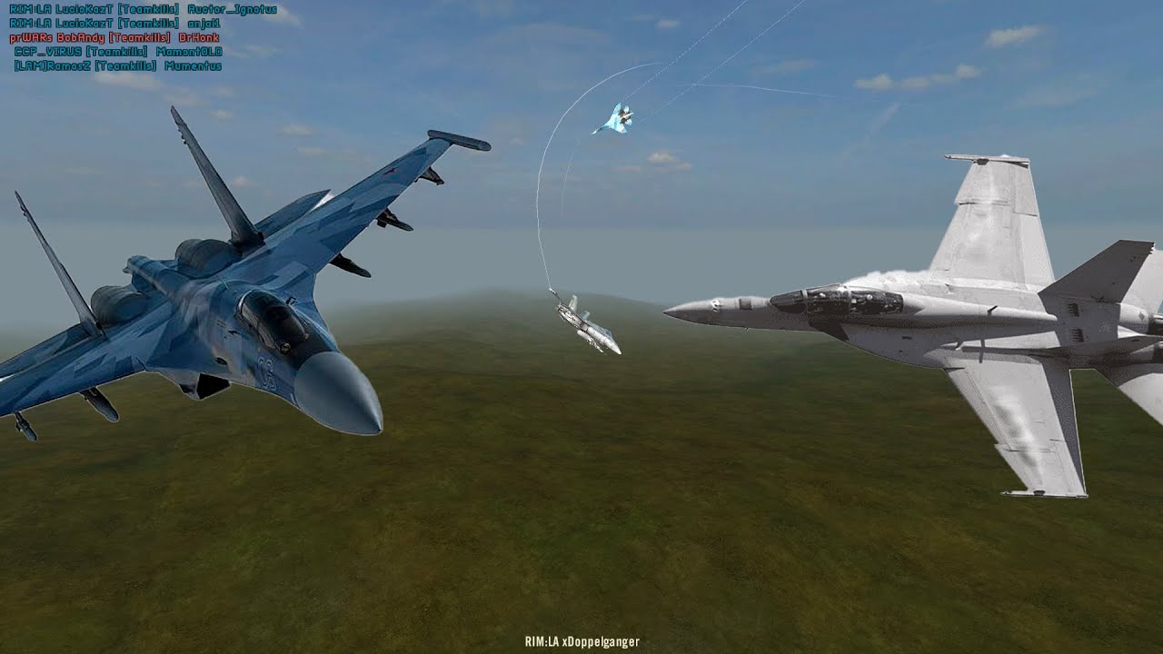 Project Reality CAS CLUTCH Dogfight | CF-18 vs Su-27