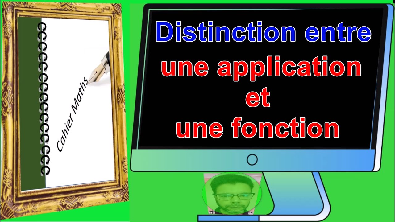 Distinction entre une application et une fonction