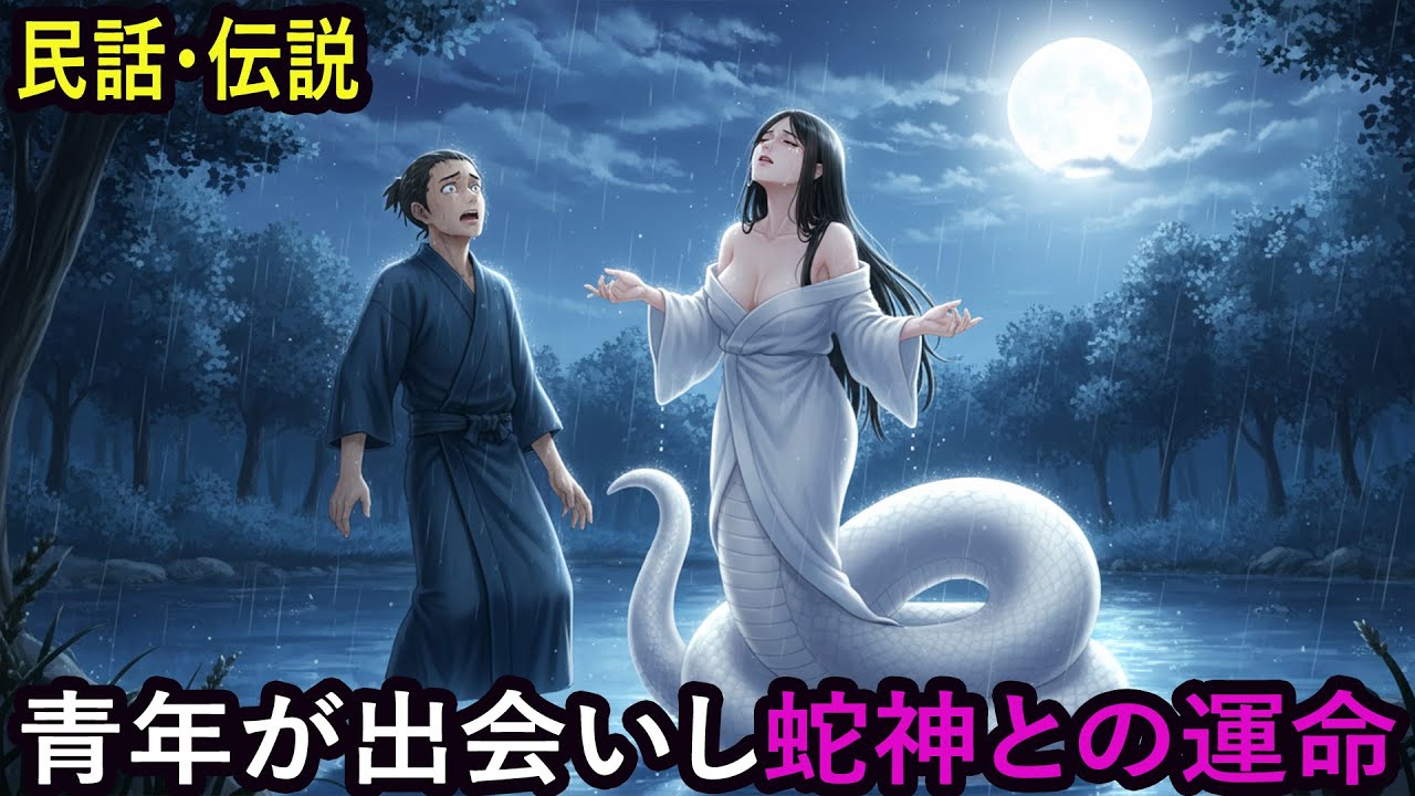 百年生きた蛇が娘の姿に化け、人間と共に生きた理由｜野談｜伝説｜昔話｜説話｜民話