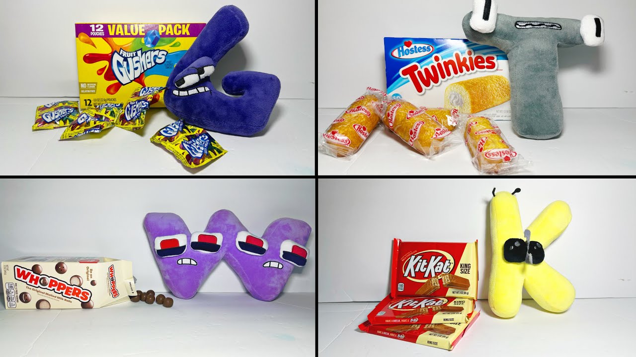 All Letters Favorite Candy Alphabet Lore Plushies A-Z