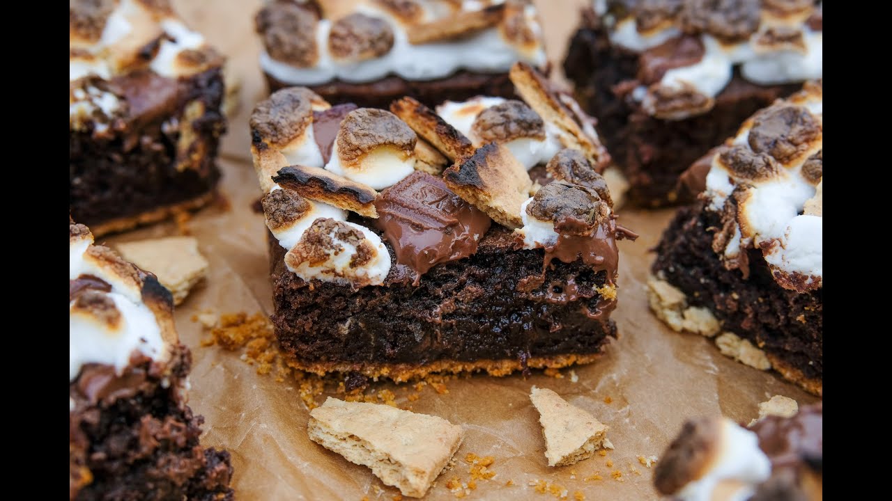 Dessert Recipe: DECADENT S'mores Brownies by Everyday Gourmet with Blakely
