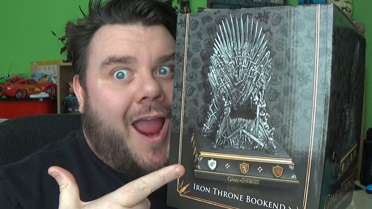 Game Of Thrones Iron Throne Noble Collection Bookend Unboxing Collectible Review