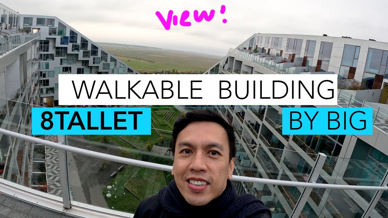 You can bike on and walk around 8 TALLET Building by Bjarke Inges | Design Hunting Tour Ep. 18