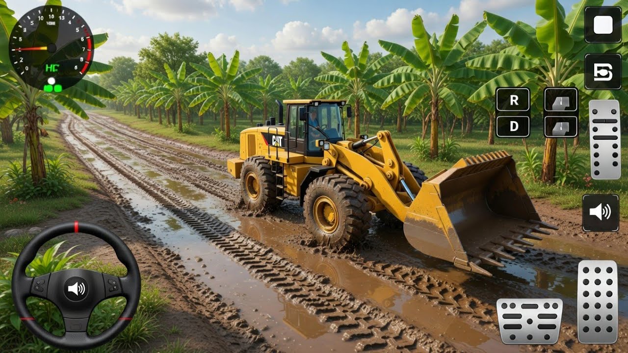 Caterpillar 994F Wheel Loader | Mud Off-Road Driving 😱 | Bus Simulator Indonesia Gameplay (BUSSID)