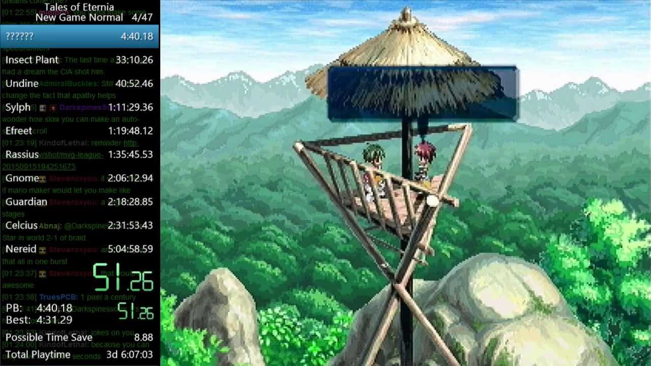 Tales of Eternia (PS1): New Game (Normal) Speed Run in 4:48:45