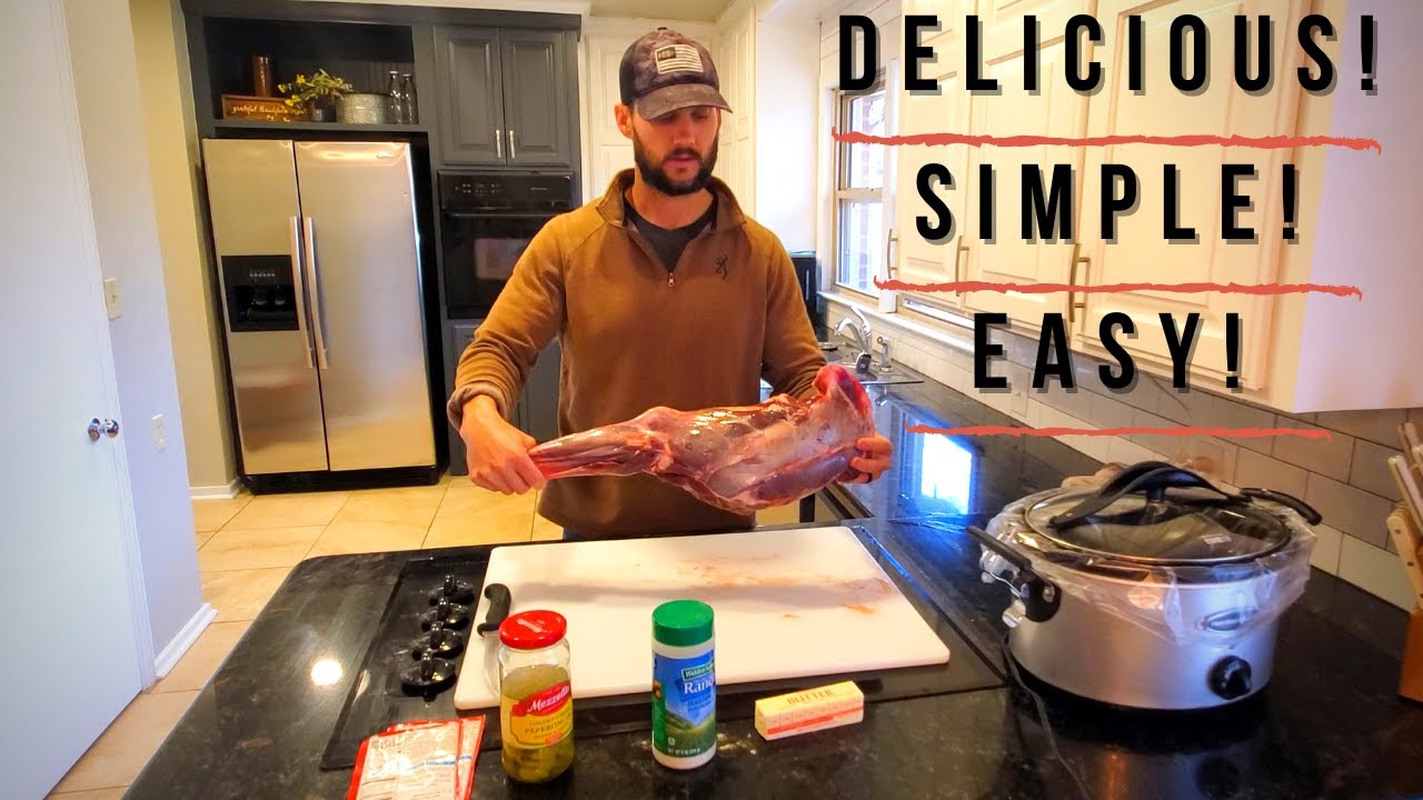 HOW TO COOK DEER SHOULDER IN CROCKPOT(Mississippi Pot Roast)-SIMPLE AND EASY!