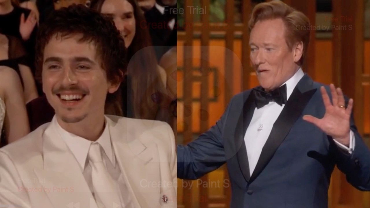 Timothee Chalamet Reacts To Conan's Opera and Ballet Joke At Oscars