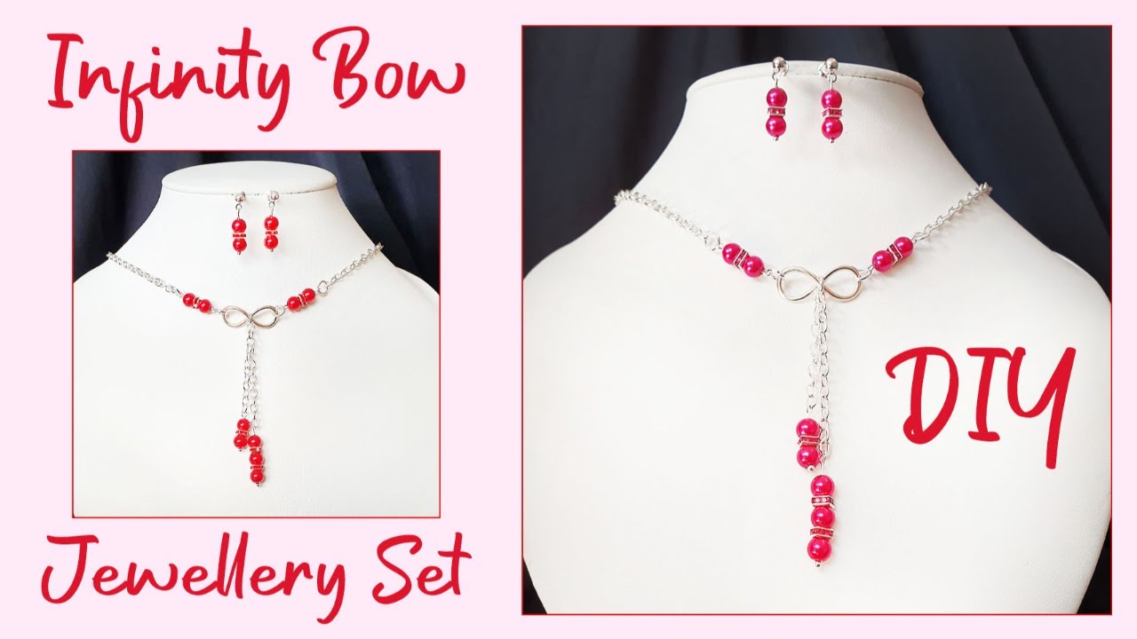 Learn How to Make Your Own Infinity Jewellery Necklace & Earrings Set