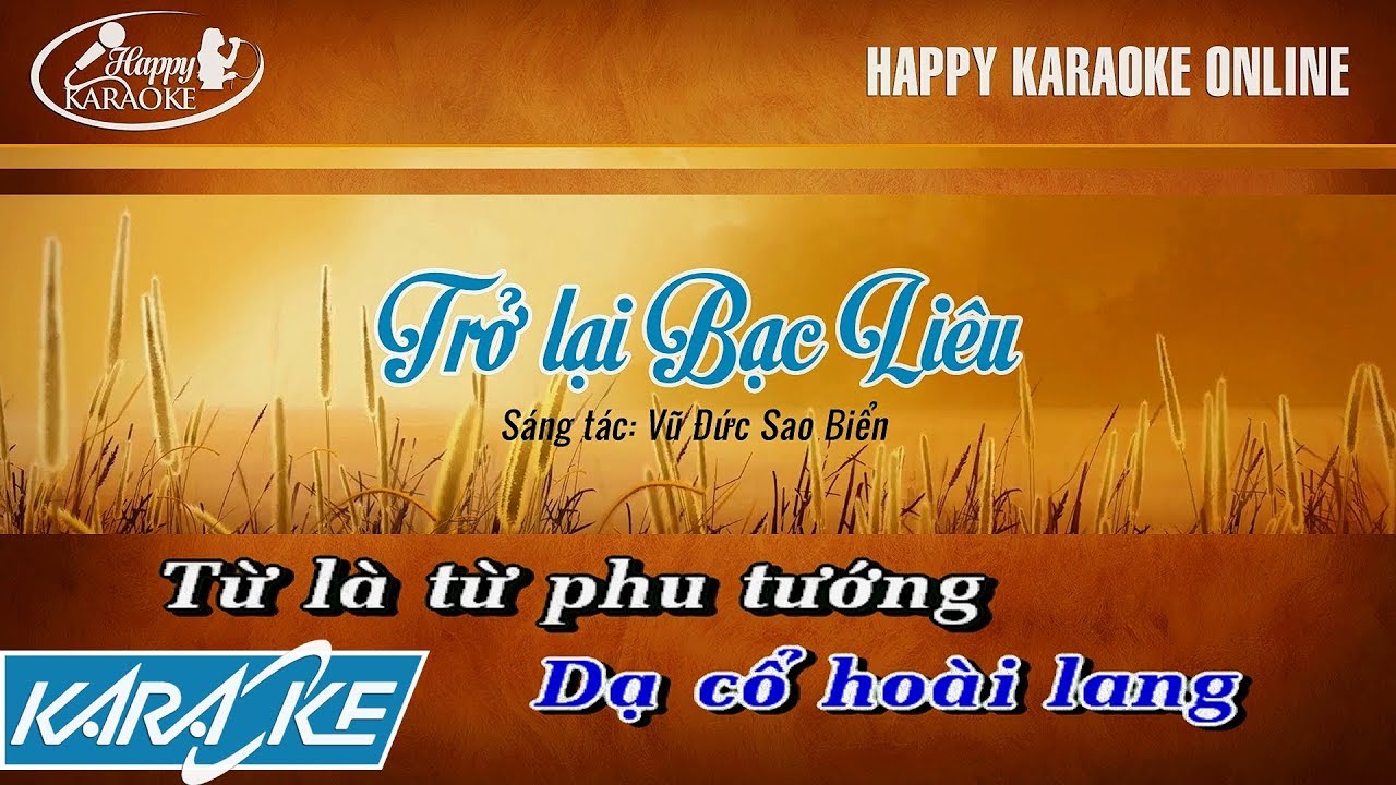KARAOKE | TRỞ LẠI BẠC LIÊU - PHI NHUNG | Tone Dm