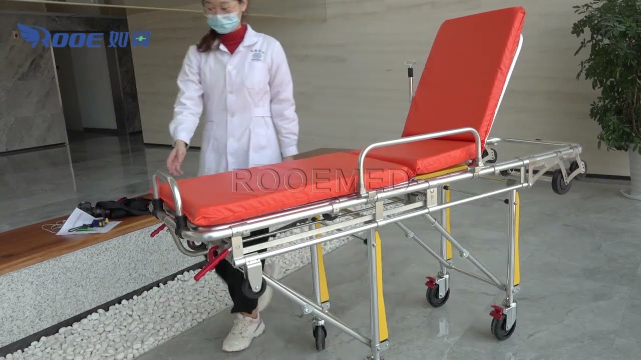 EA-3C Medical Aluminum Alloy Folding Double Layer Separated Emergency Ambulance Stretcher