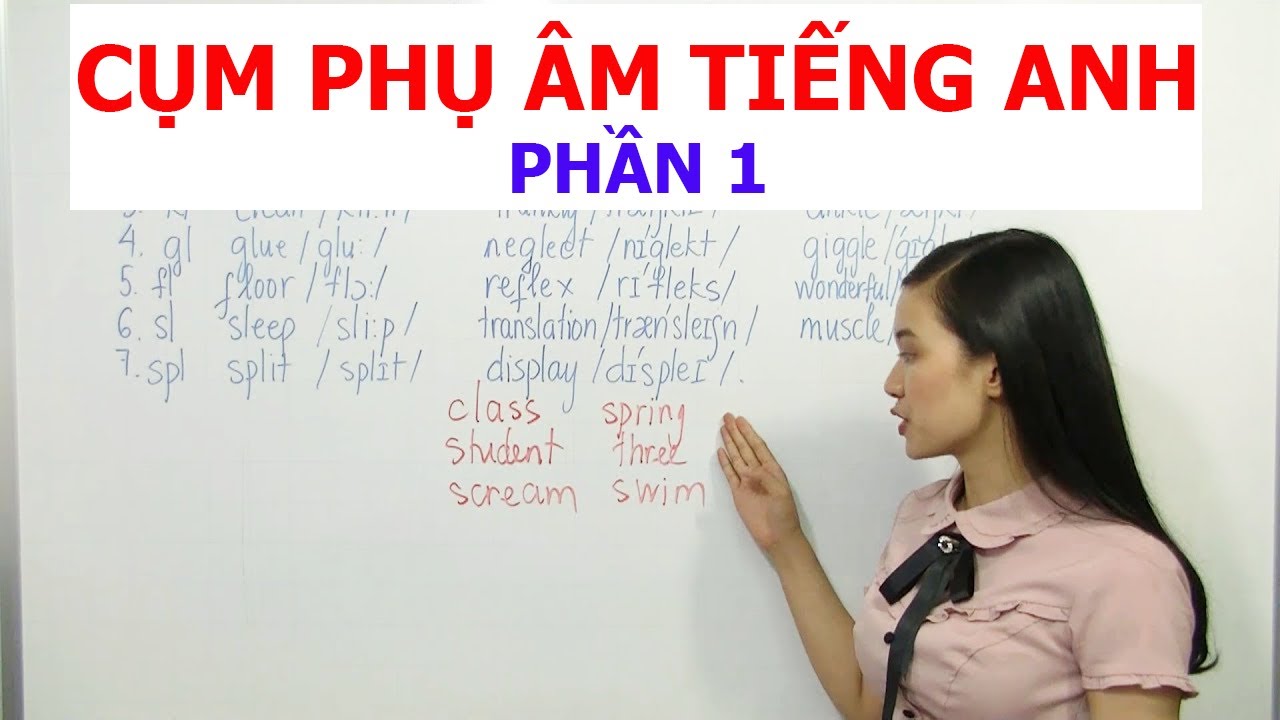 CỤM PHỤ &Acirc;M TIẾNG ANH - Phần 1