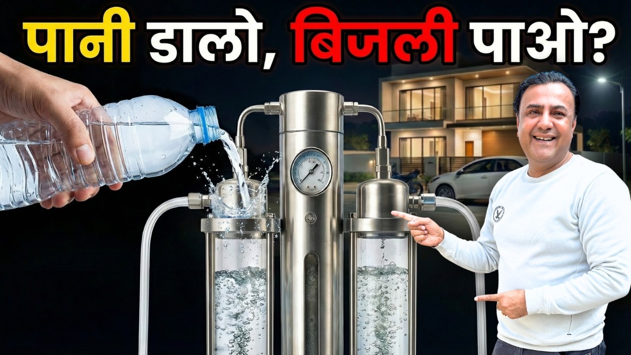 Petrol-बिजली का झंझट खत्म! ⛽️❌ 24 घंटे Free Electricity ⚡️ Hydrogen Generator से