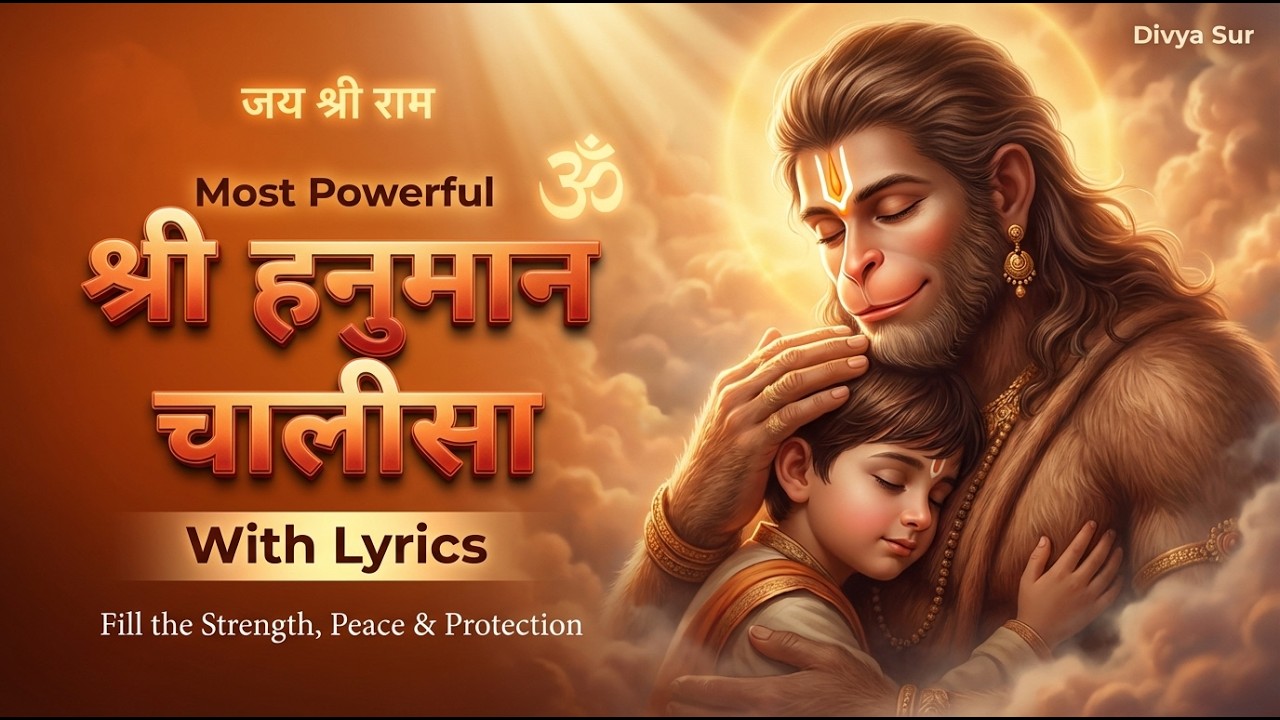 Nonstop🔱Shri Hanuman Chalisa | Powerful Chant for Strength, Peace & Protection🔱(Official Video)